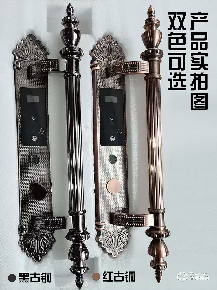 银驰全自动大把手别墅智能锁 一键开锁