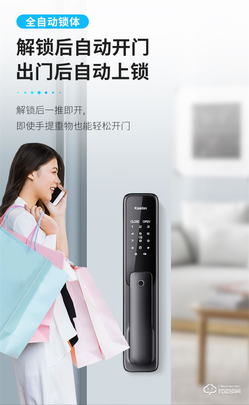 凯迪仕X200指纹锁家用防盗门密码锁门锁