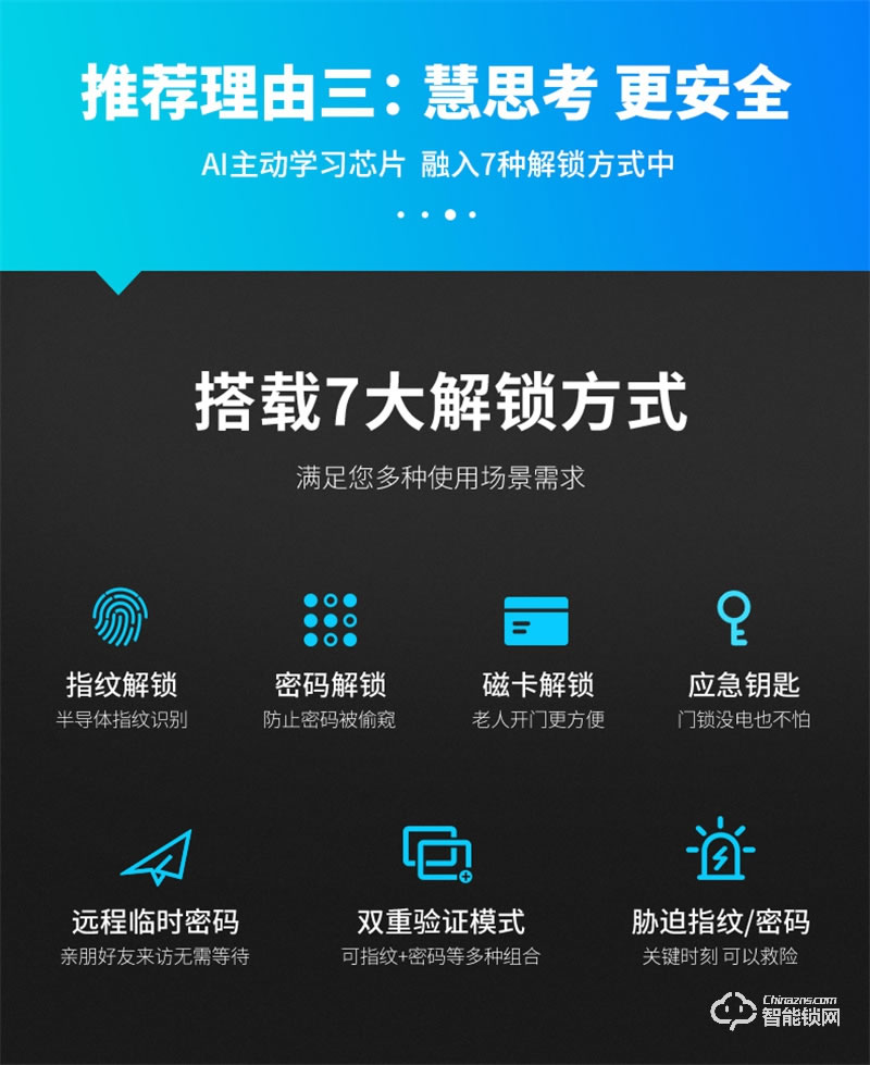 凯迪仕X200指纹锁家用防盗门密码锁门锁